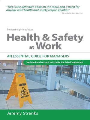 cover image of Health and Safety at Work